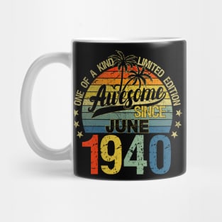 Vintage 82 Years Old June 1940 Decorations 82nd Birthday Mug